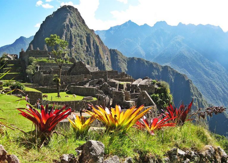 Machu Picchu and Mountains